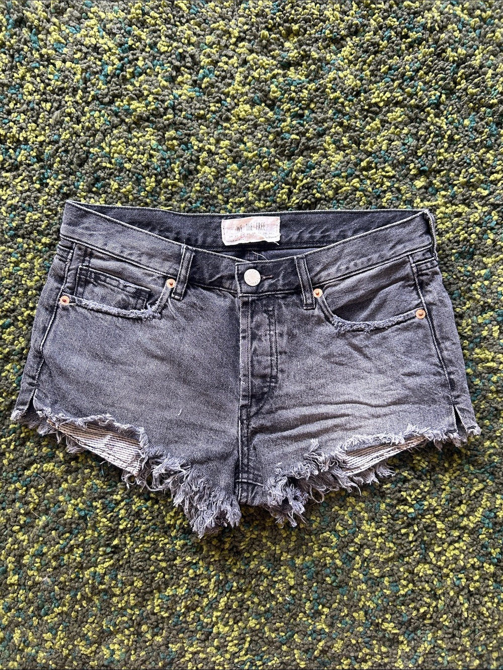 We the Free Distressed Jean Shorts